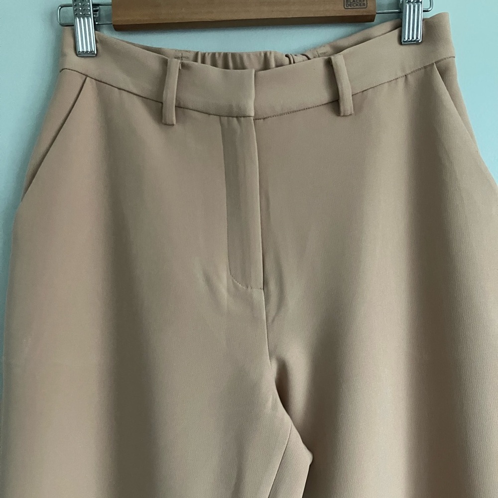 THE DROP Salmon High Rise Tapered Straight Leg Slacks Size XS (Could fit S) - Picture 3 of 11